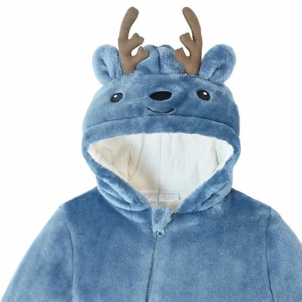 Koala Baby Infant Hooded Plush Snowsuit Romper Bunting Size 18/24 Months - Picture 3 of 7